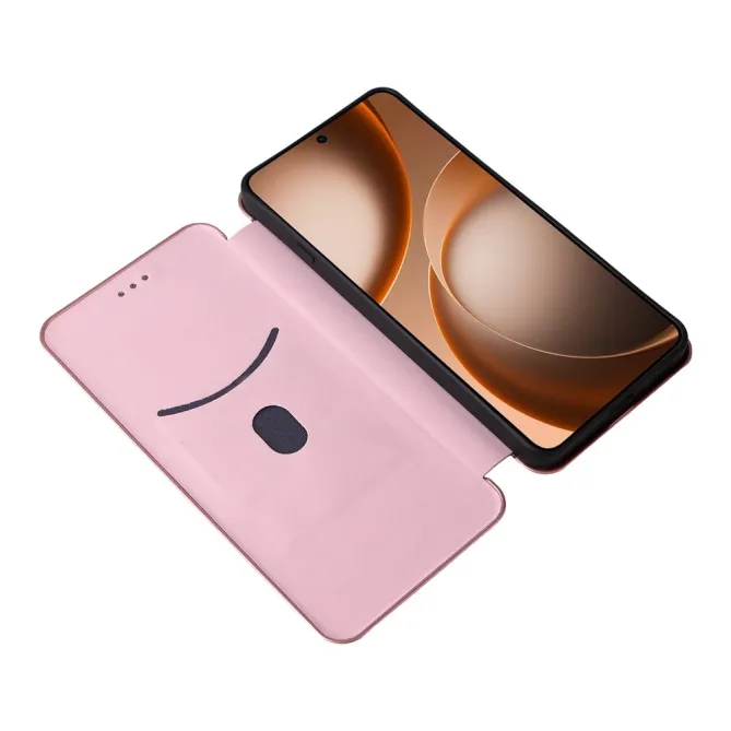 Housse Oppo Find X9 Ultra simili cuir fibre de carbone
