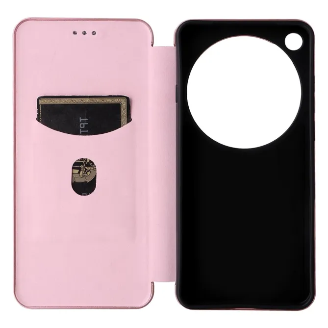 Housse Oppo Find X9 Ultra simili cuir fibre de carbone