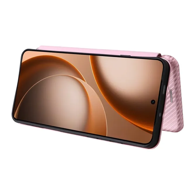 Housse Oppo Find X9 Ultra simili cuir fibre de carbone