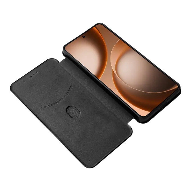 Housse Oppo Find X9 Ultra simili cuir fibre de carbone