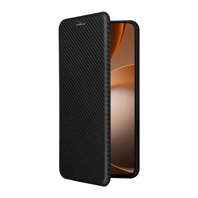 Housse Oppo Find X9 Ultra simili cuir fibre de carbone