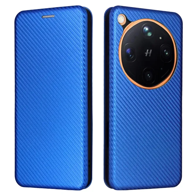 Housse Oppo Find X9 Ultra simili cuir fibre de carbone