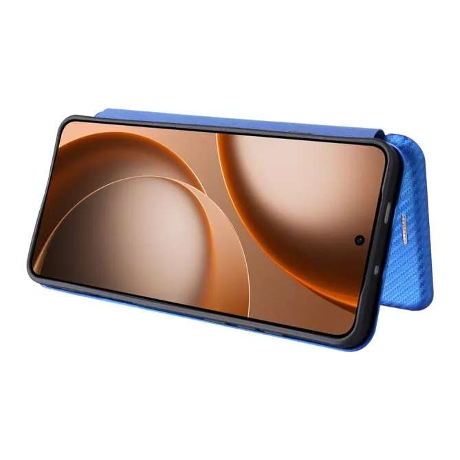 Housse Oppo Find X9 Ultra simili cuir fibre de carbone