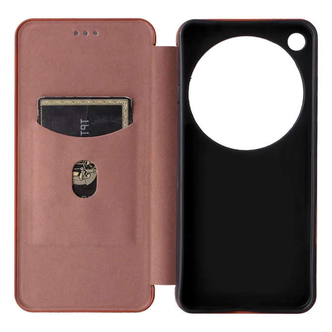 Housse Oppo Find X9 Ultra simili cuir fibre de carbone