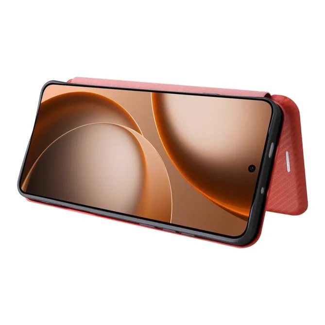 Housse Oppo Find X9 Ultra simili cuir fibre de carbone