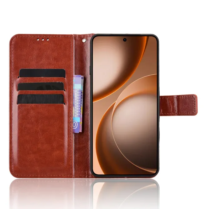 Housse Oppo Find X9 Ultra Portefeuille Effet Cuir Patiné
