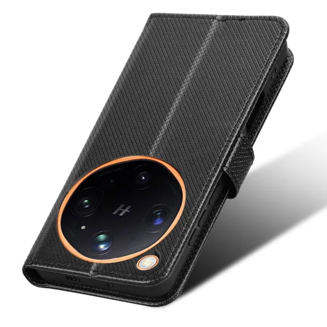 Housse Oppo Find X9 Ultra Texture Diamant avec Lanière