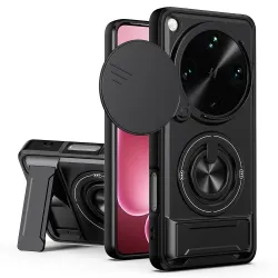 Coque Oppo Find X9 Ultra Antichoc Cache Caméra avec Anneau Rotatif