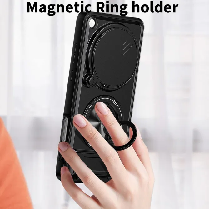 Coque Oppo Find X9 Ultra Antichoc Cache Caméra avec Anneau Rotatif