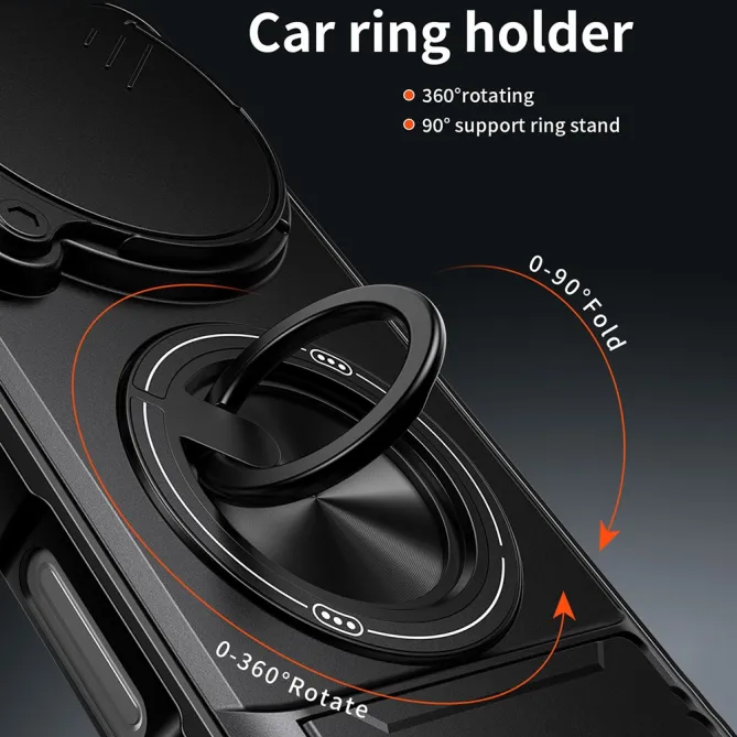 Coque Oppo Find X9 Ultra Antichoc Cache Caméra avec Anneau Rotatif
