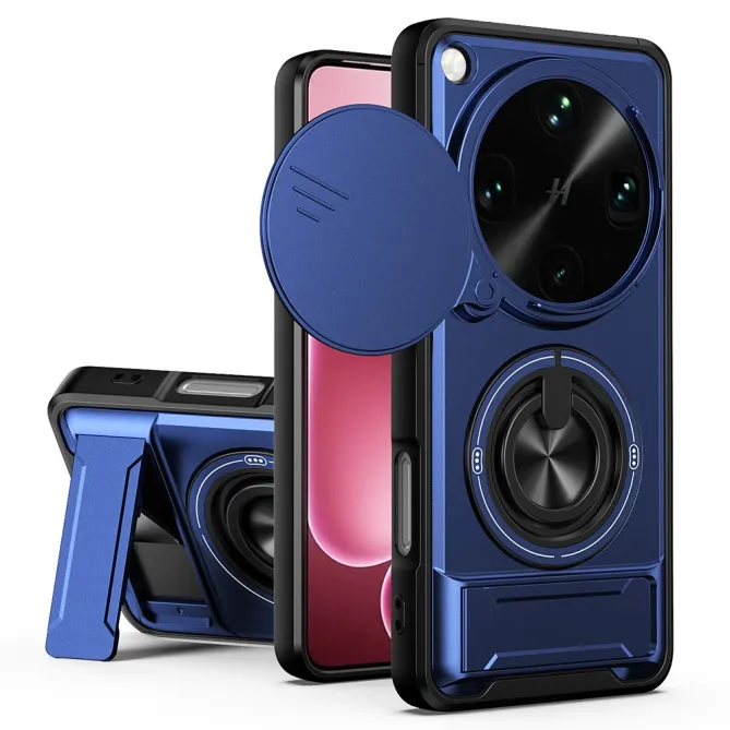 Coque Oppo Find X9 Ultra Antichoc Cache Caméra avec Anneau Rotatif
