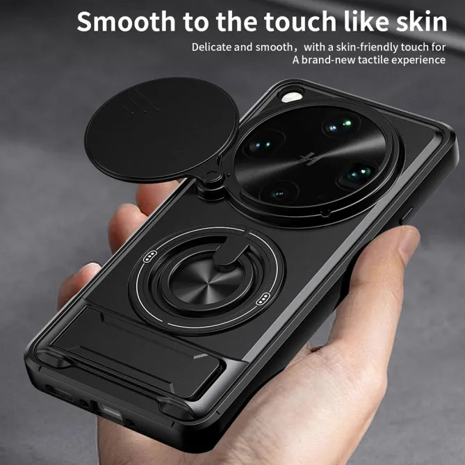 Coque Oppo Find X9 Ultra Antichoc Cache Caméra avec Anneau Rotatif