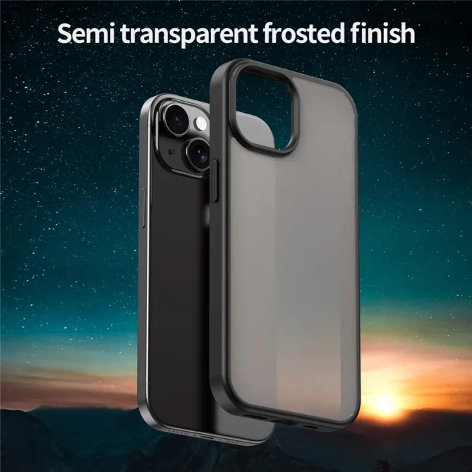 Coque iPhone 15 Dos Mat Translucide Antidérapante