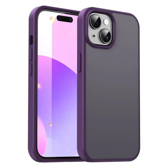 Coque iPhone 15 Dos Mat Translucide Antidérapante