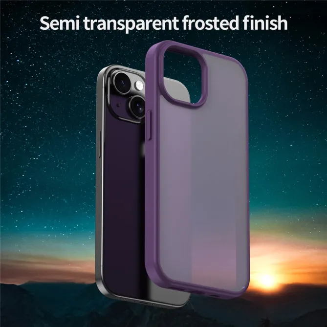 Coque iPhone 15 Dos Mat Translucide Antidérapante