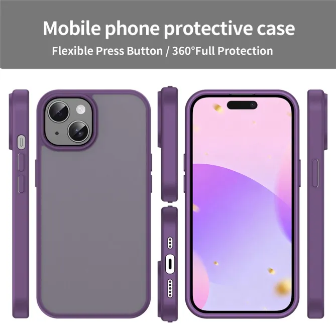 Coque iPhone 15 Dos Mat Translucide Antidérapante