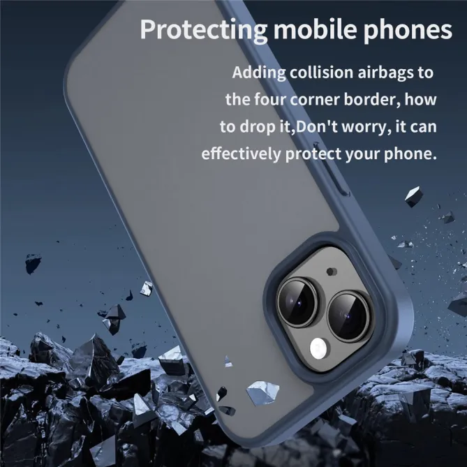 Coque iPhone 15 Dos Mat Translucide Antidérapante