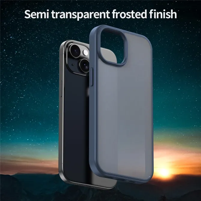 Coque iPhone 15 Dos Mat Translucide Antidérapante