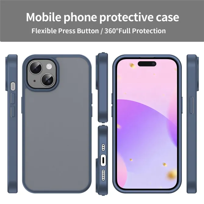 Coque iPhone 15 Dos Mat Translucide Antidérapante