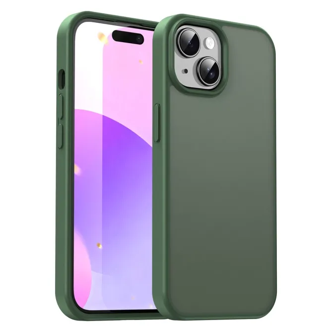 Coque iPhone 15 Dos Mat Translucide Antidérapante