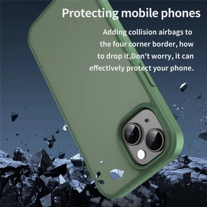 Coque iPhone 15 Dos Mat Translucide Antidérapante