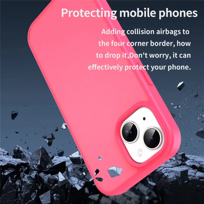 Coque iPhone 15 Dos Mat Translucide Antidérapante