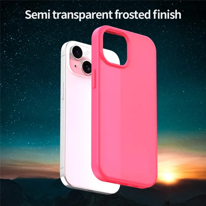 Coque iPhone 15 Dos Mat Translucide Antidérapante