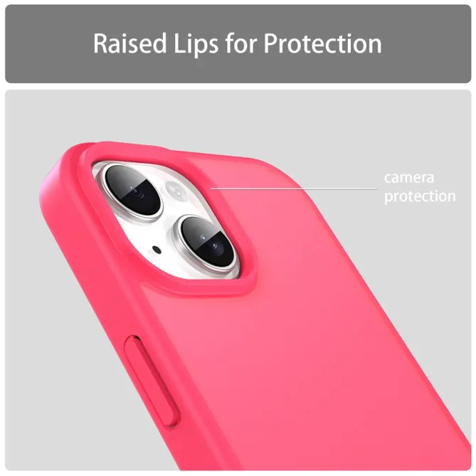 Coque iPhone 15 Dos Mat Translucide Antidérapante