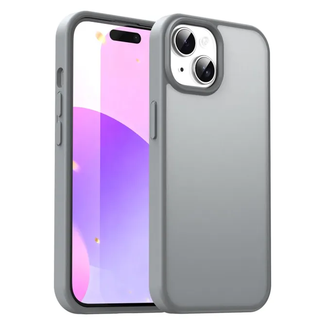 Coque iPhone 15 Dos Mat Translucide Antidérapante