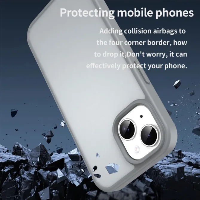 Coque iPhone 15 Dos Mat Translucide Antidérapante