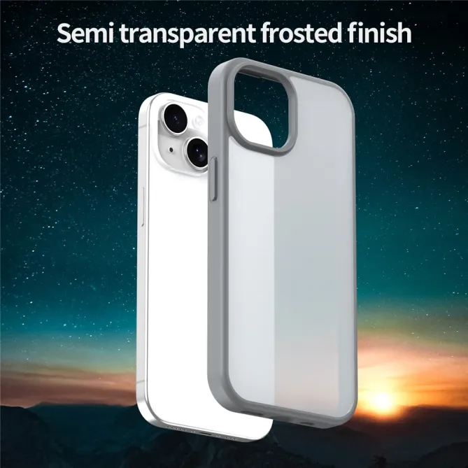 Coque iPhone 15 Dos Mat Translucide Antidérapante