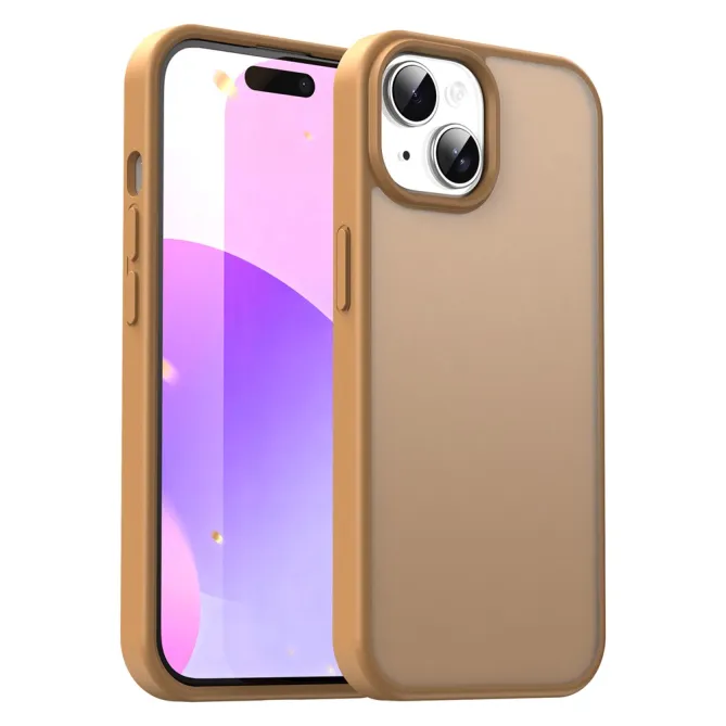 Coque iPhone 15 Dos Mat Translucide Antidérapante