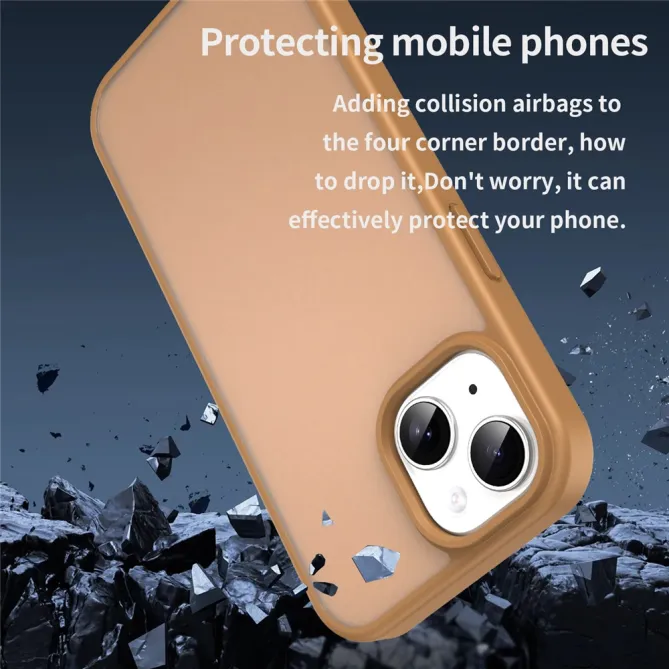 Coque iPhone 15 Dos Mat Translucide Antidérapante