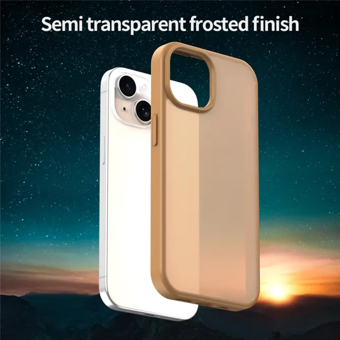Coque iPhone 15 Dos Mat Translucide Antidérapante