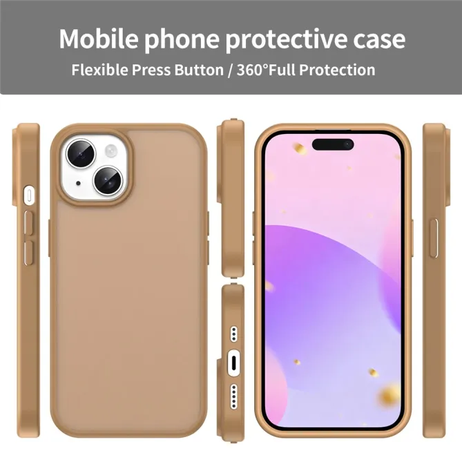 Coque iPhone 15 Dos Mat Translucide Antidérapante