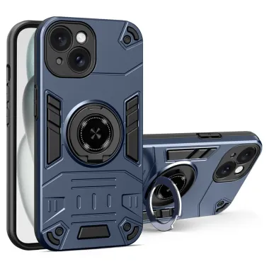 Coque iPhone 15 Anneau Rotatif 360° Kickstand