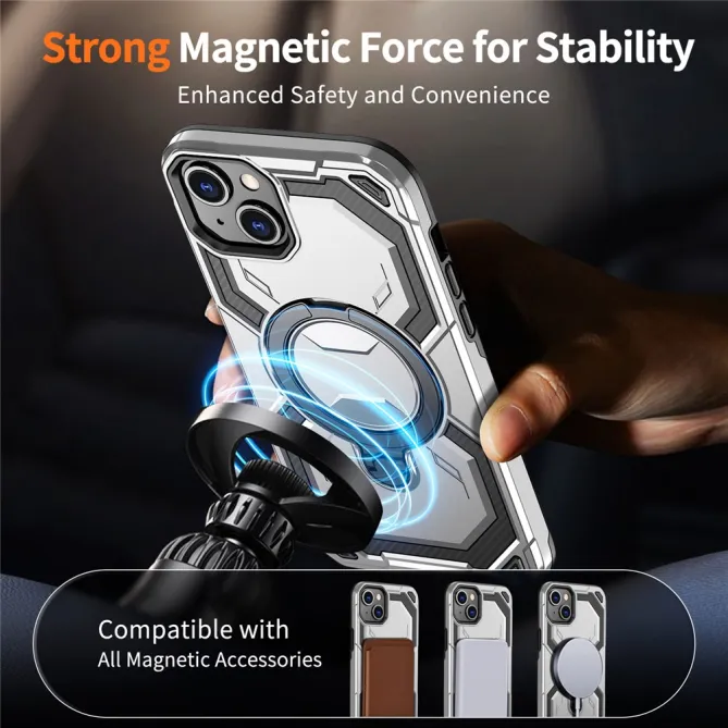 Coque iPhone 15 Anneau Magnétique Béquille