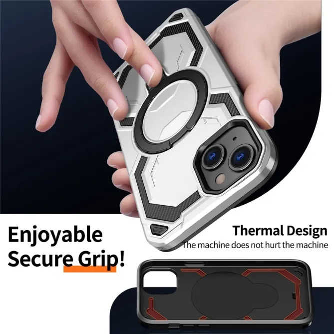 Coque iPhone 15 Anneau Magnétique Béquille