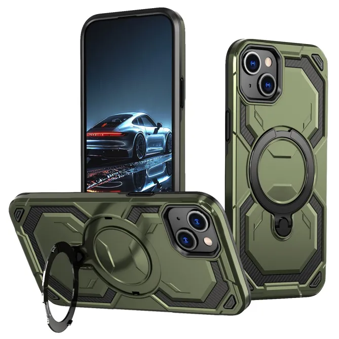 Coque iPhone 15 Anneau Magnétique Béquille