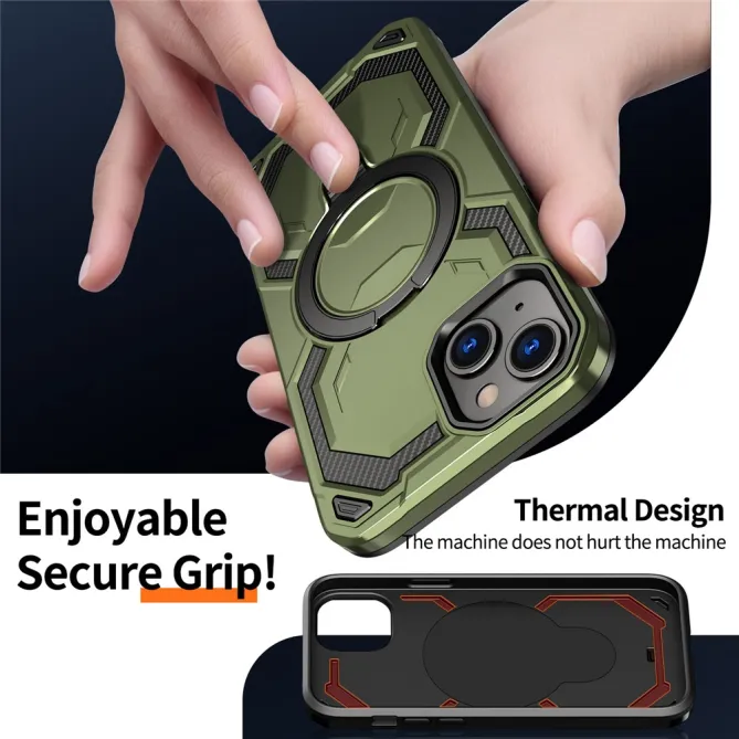 Coque iPhone 15 Anneau Magnétique Béquille