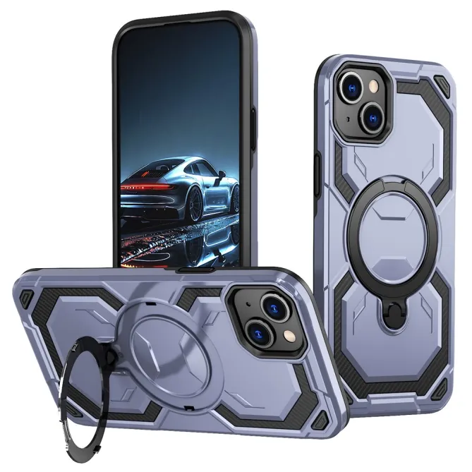Coque iPhone 15 Anneau Magnétique Béquille