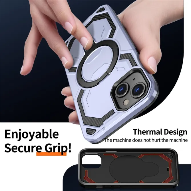 Coque iPhone 15 Anneau Magnétique Béquille