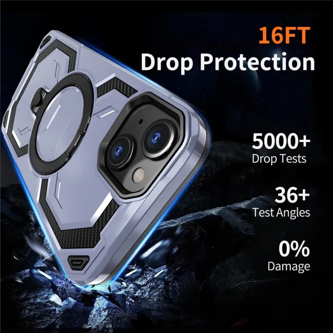 Coque iPhone 15 Anneau Magnétique Béquille