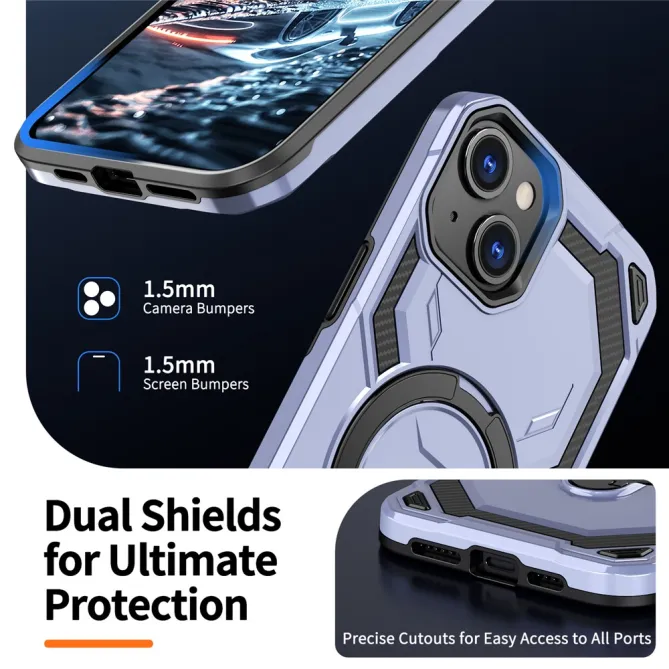 Coque iPhone 15 Anneau Magnétique Béquille