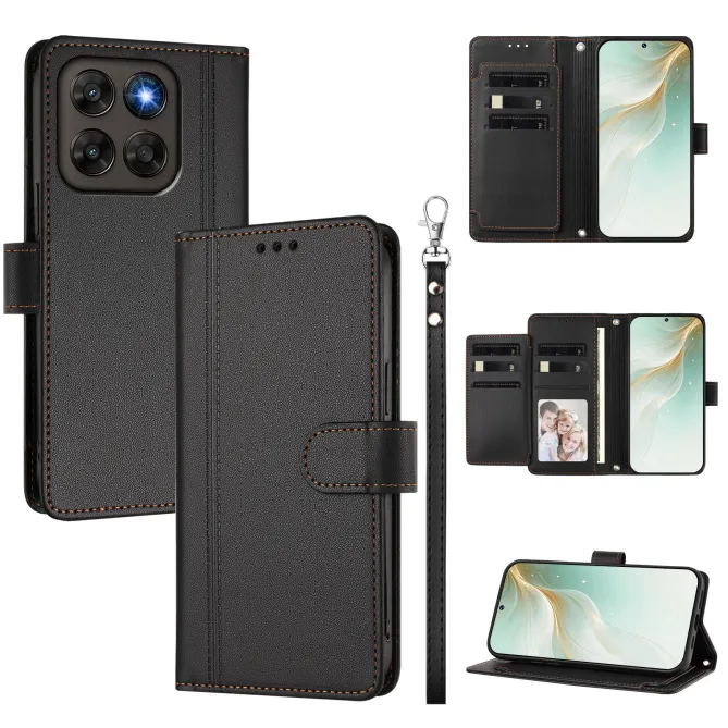 Étui Motorola Moto G77 / G67 avec 9 Emplacements Cartes - Simili Cuir Dragonne
