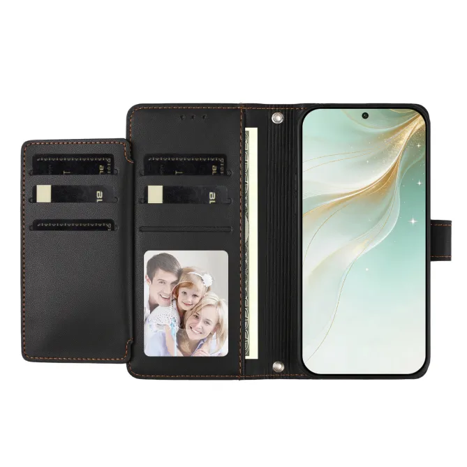 Étui Motorola Moto G77 / G67 avec 9 Emplacements Cartes - Simili Cuir Dragonne