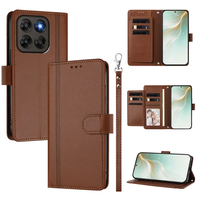Étui Motorola Moto G77 / G67 avec 9 Emplacements Cartes - Simili Cuir Dragonne