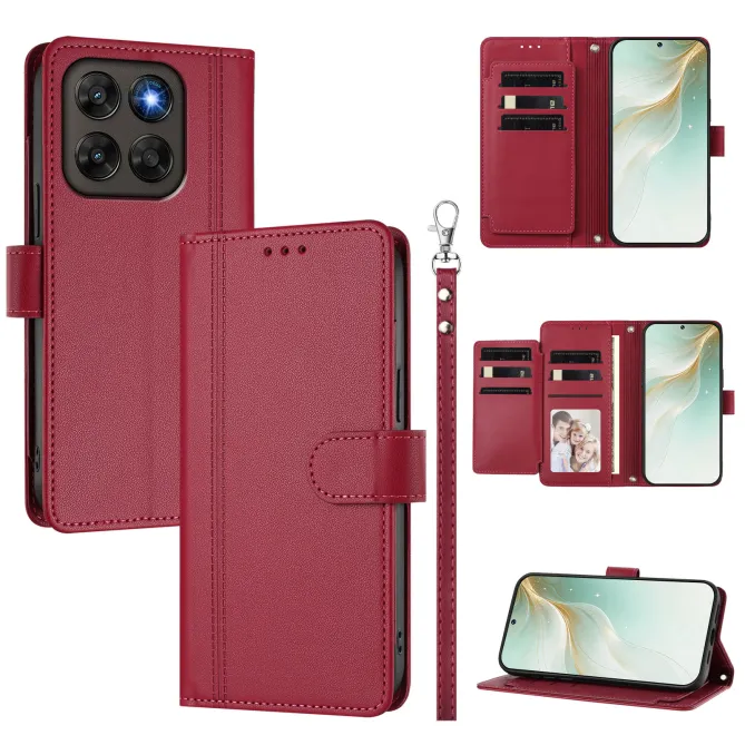 Étui Motorola Moto G77 / G67 avec 9 Emplacements Cartes - Simili Cuir Dragonne