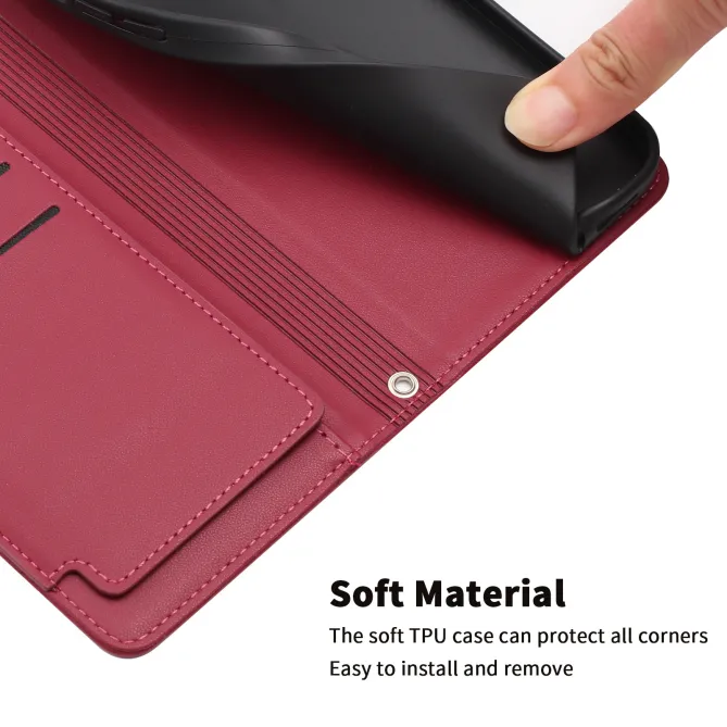 Étui Motorola Moto G77 / G67 avec 9 Emplacements Cartes - Simili Cuir Dragonne