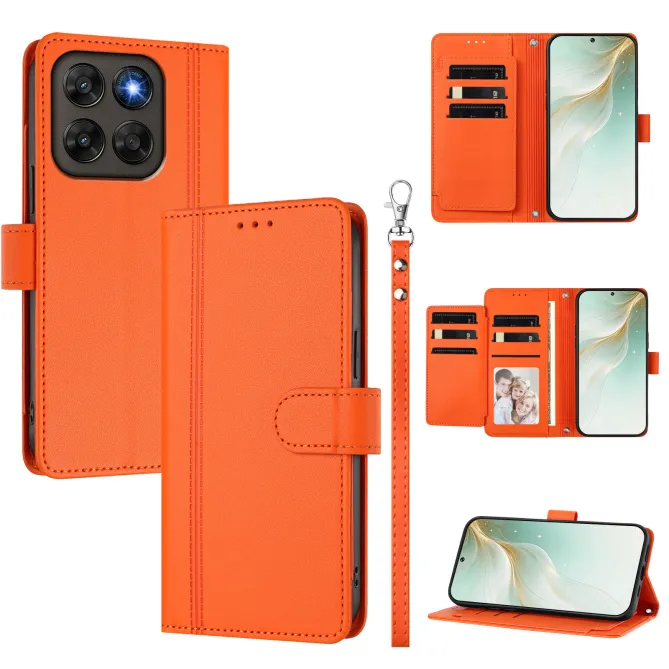 Étui Motorola Moto G77 / G67 avec 9 Emplacements Cartes - Simili Cuir Dragonne